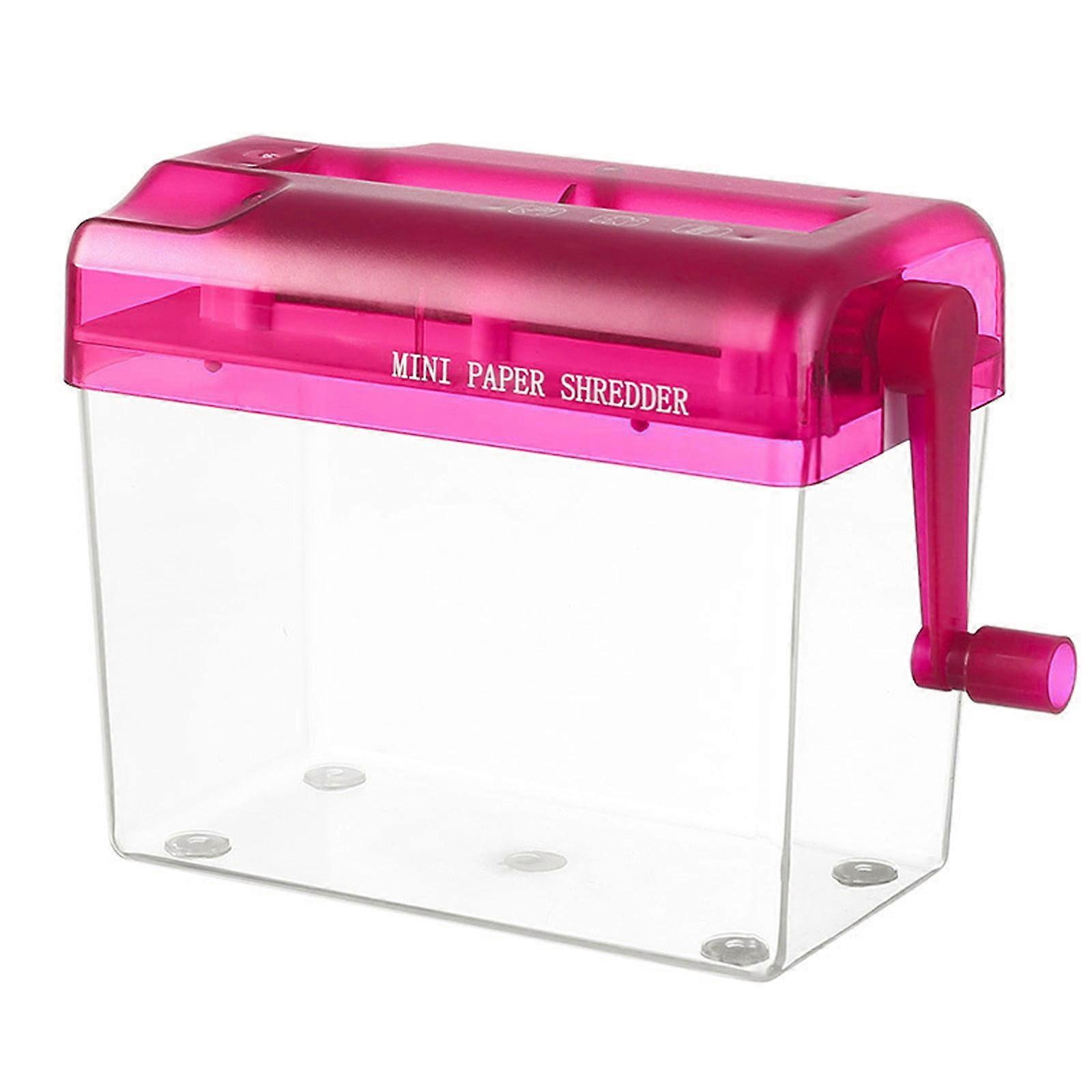 Pedty A Crusher,Desktop Hand Operated Office Home A6 Mini Manual Shredder