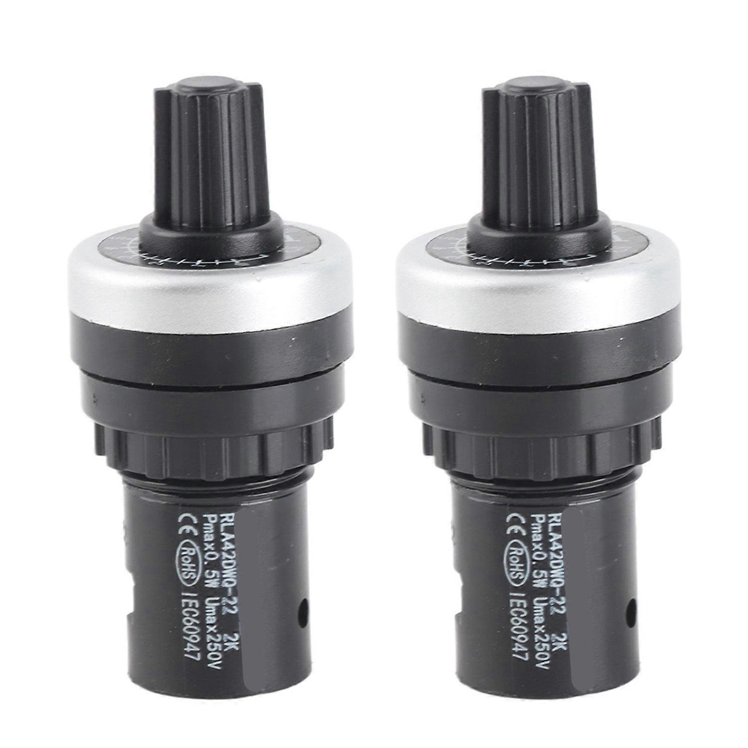 LA42DWQ High Accuracy Variable Speed Adjustable Single Circle Potentiometer 22mm 2K