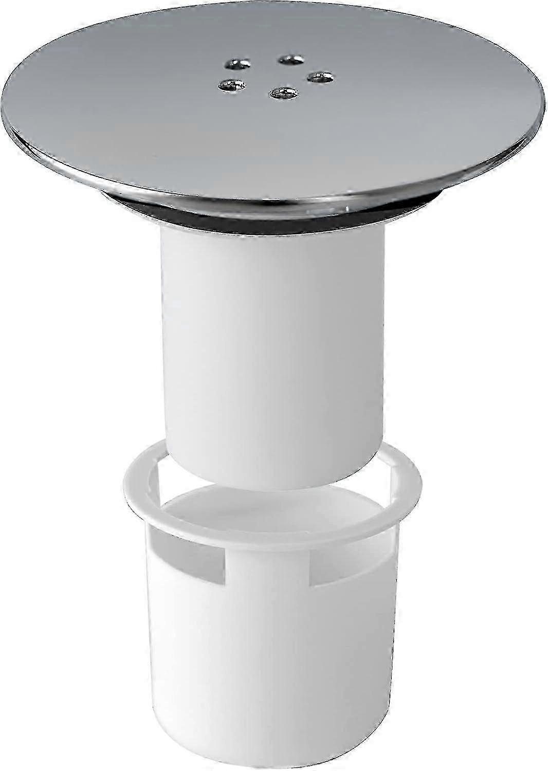 シャワードレンカバーの交換:90mm / 115mm出口用のクロームトラップカバー。取り外し可能なトップフィッティングキャップ、シャワー用のユニバーサルフィット