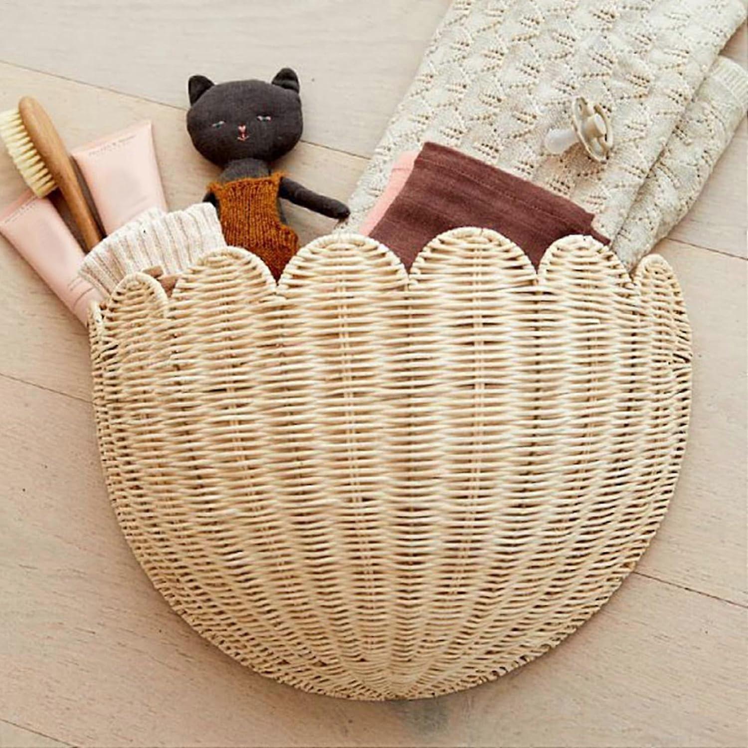 Wicker Keeper Natural Fibre Woven Container Rustic Style Holding Solution PlantBased Eteration Caddy