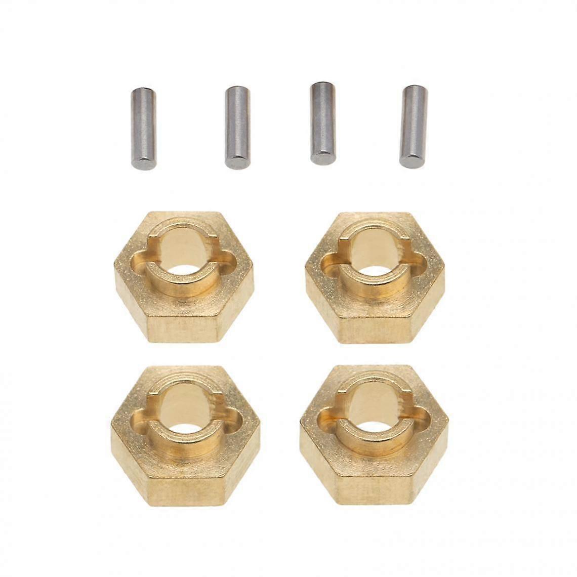 4Pcs RC Metal 3mm Brass Hex Adapter for SCX24 Axial Upgrade Parts AXI00001