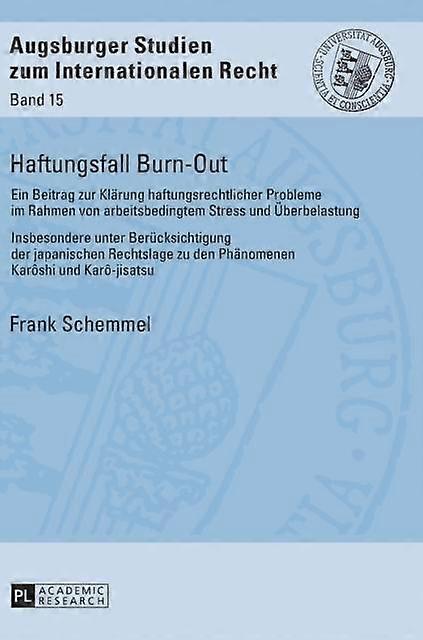 Haftungsfall Burnout by Frank Schemmel Hardback Book