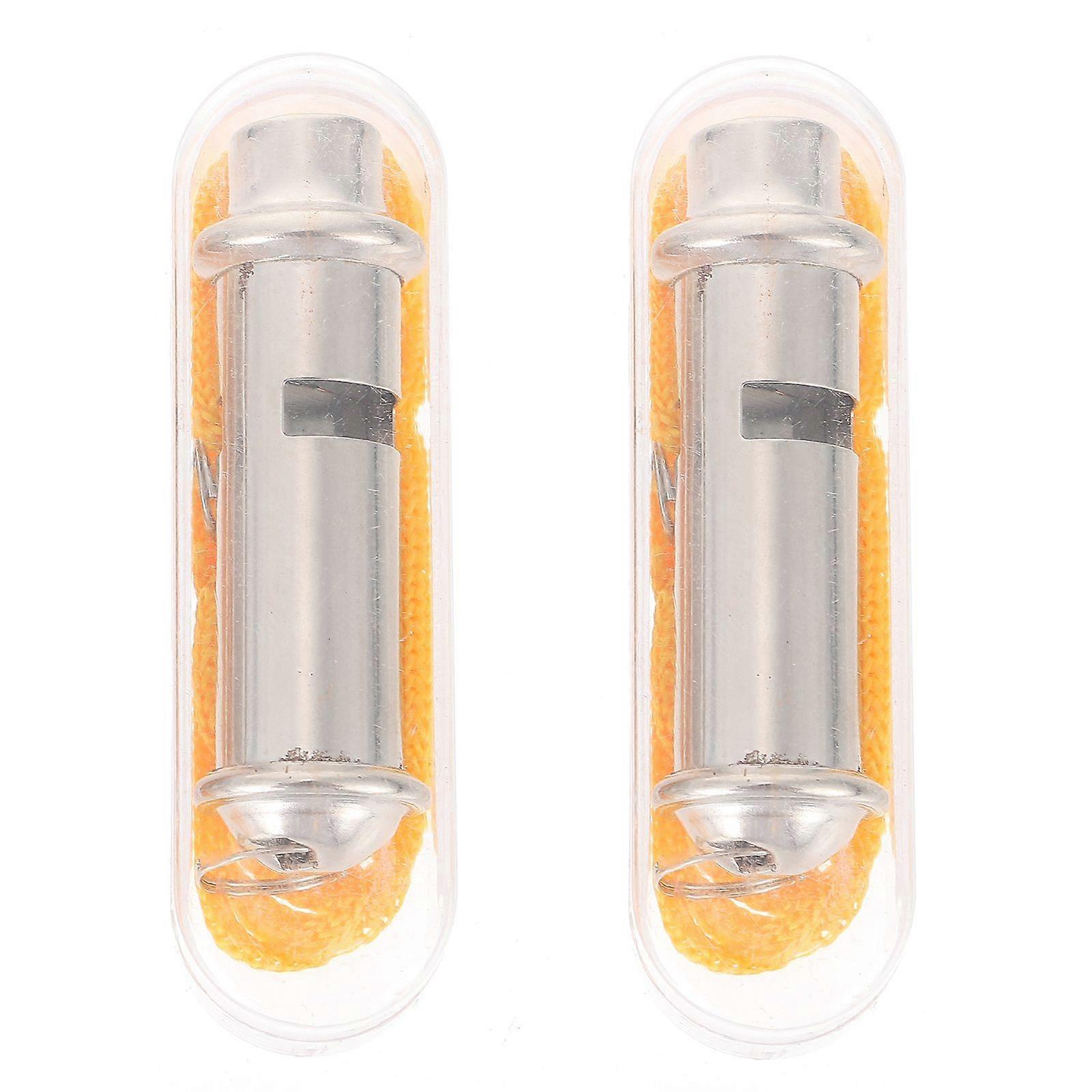 2Pcs Portable Sports Whistle Pendant Multi-function Whistle Referee Whistle