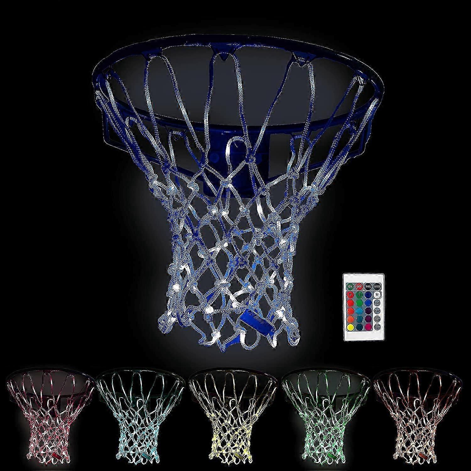 Basketball Light Up Hoop Net, Change Colors With Remote, Heavy Duty L