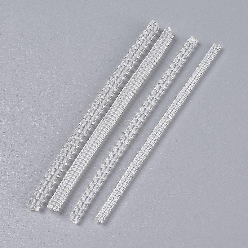 10pc Plastic Spring Coil Invisible Ring Size Adjuster Clear 97~100x3.5~5mm
