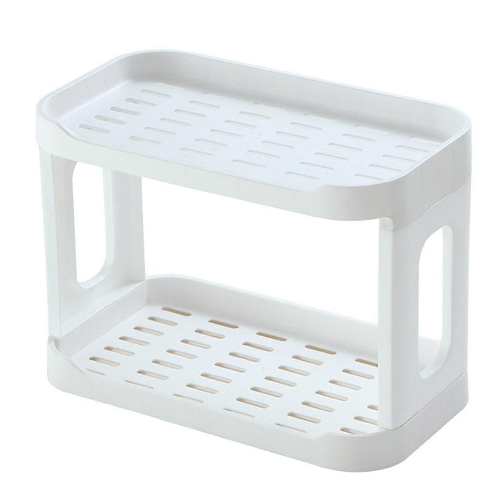 2 Layers Desktop Storage Rack Organizer Detachable Double Layer Dressing Table Cosmetic Storage