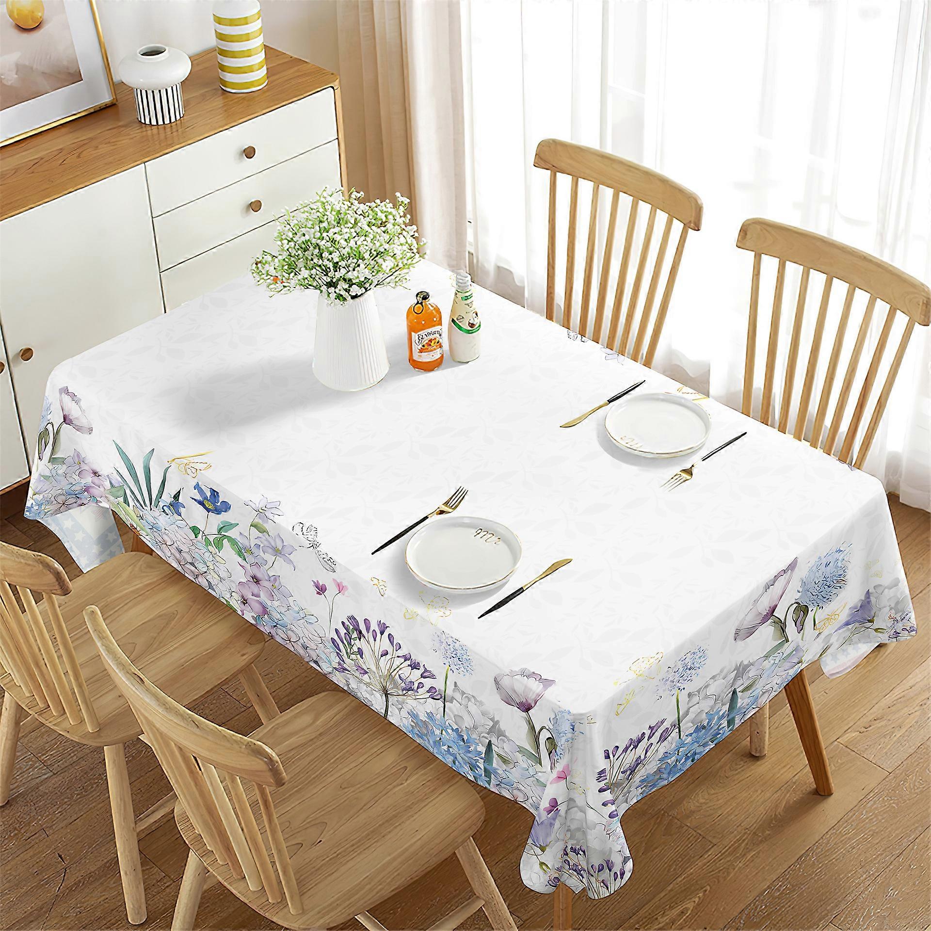 Tablecloth tablecloth waterproof rectangular high-end decorative tablecloth green