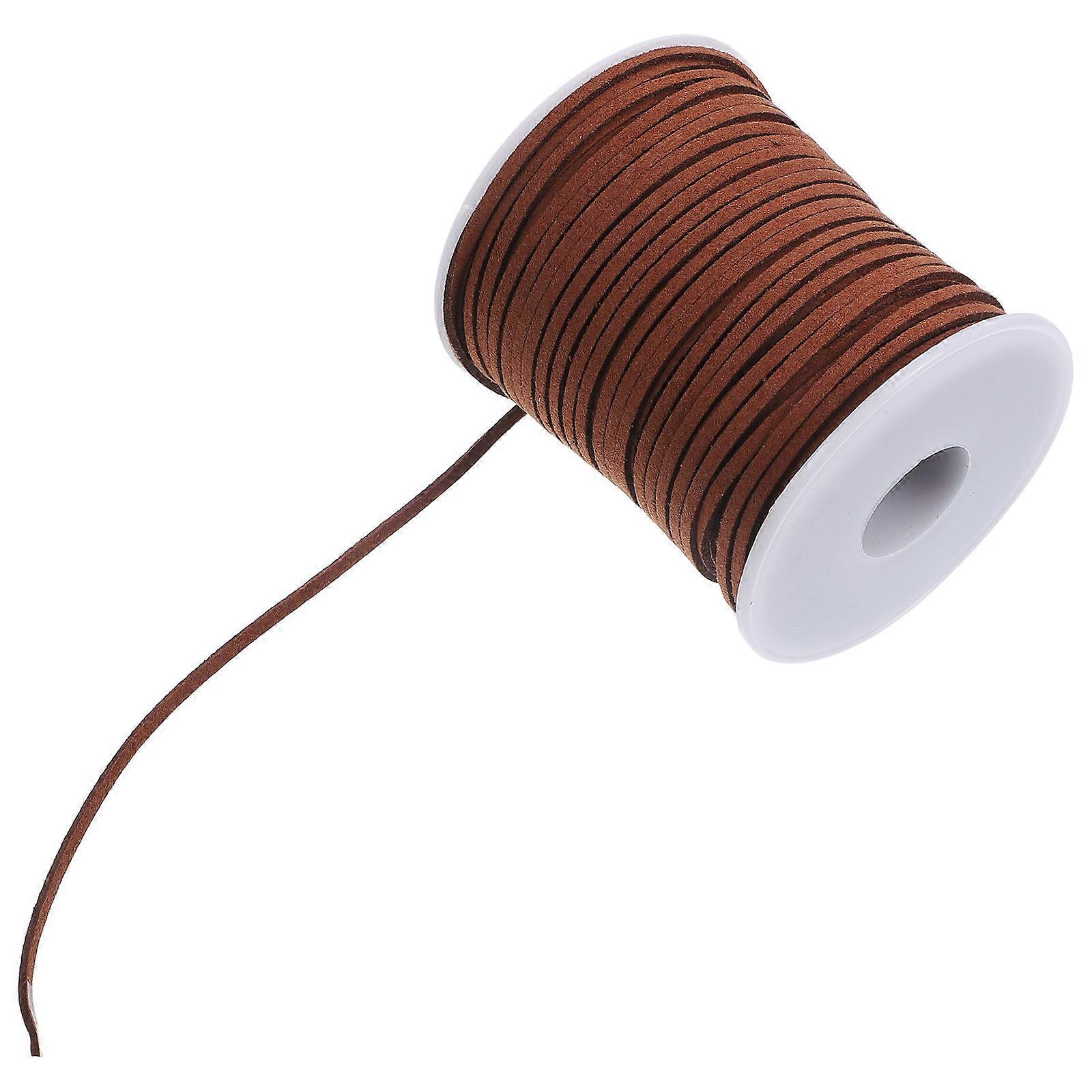 1 Roll Coffee Deerskin Cord for Gift Wrapping and Tying Ropes