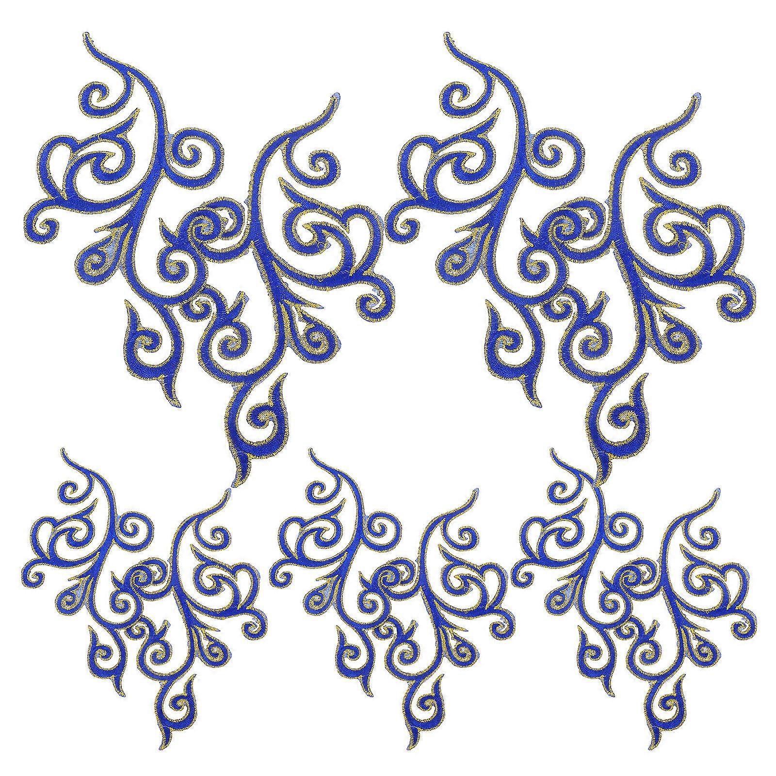 Iron on Embroidered Applique Patches for Performance Costume 5Pairs