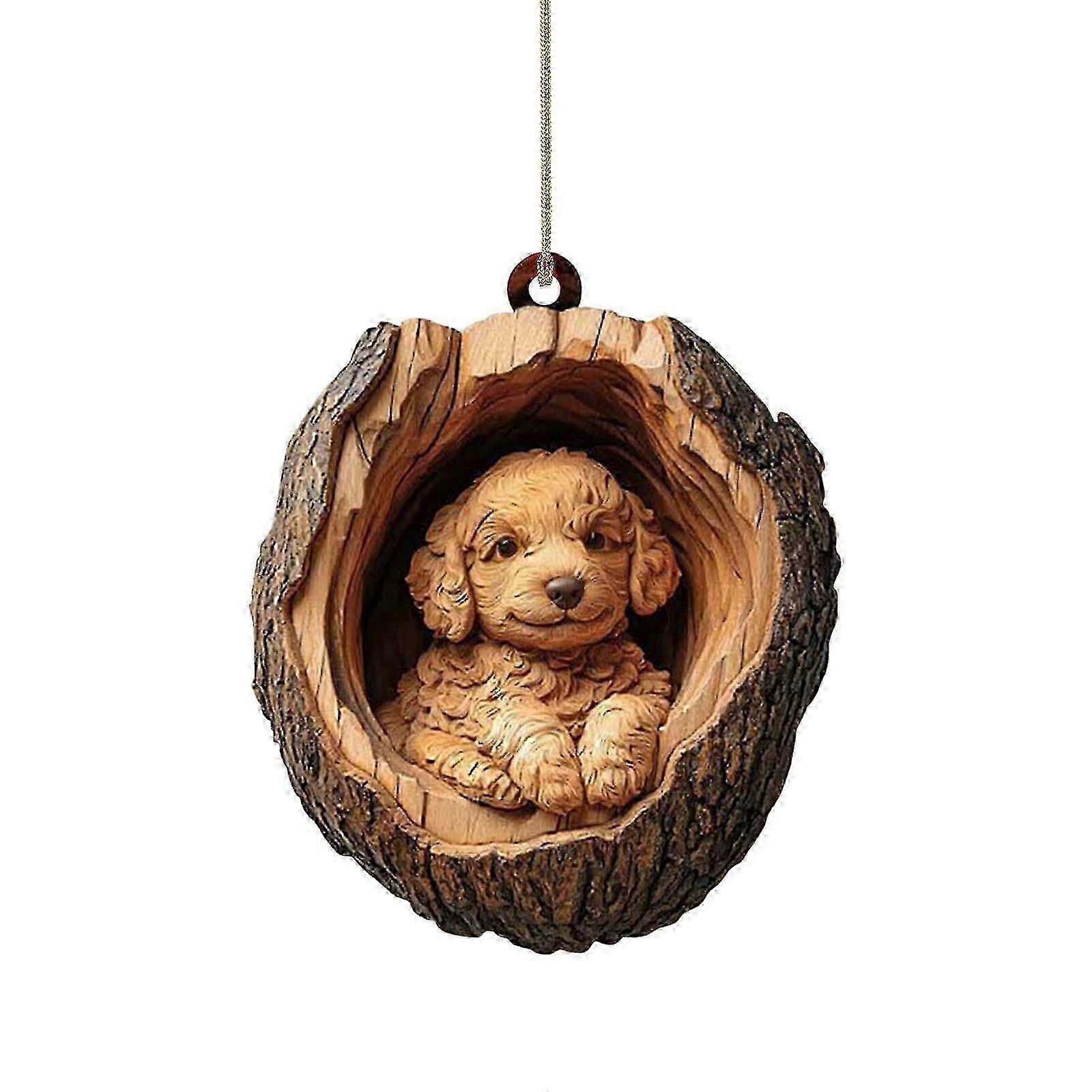 Animal Christmas Ornaments for Tree with Forest Animals Print Design