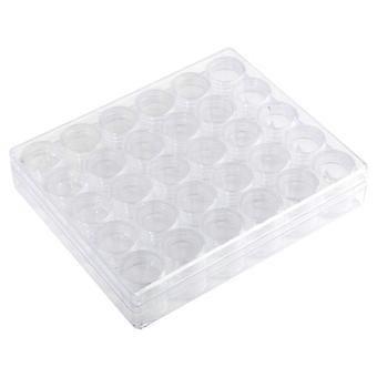 van Plastic Transparante Opbergdoos, Duidelijke Kralen Opslagcontainers Pot met Afgeronde Schroefdop Deksels voor Nail Art Tools Opslag Kleine Onderdelen Kralen Juwelier