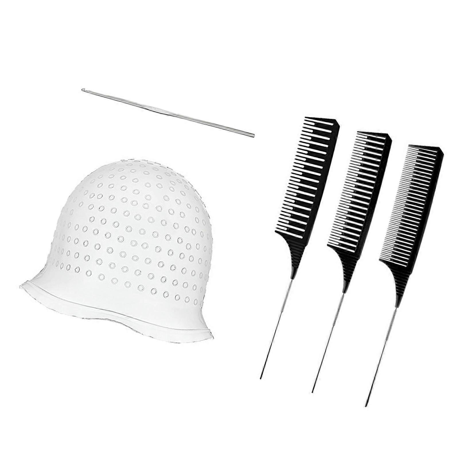 Modifiable Elastomer Highlighting Hat With Intended Cavities Recyclable Hair Painting Addition Multicolor