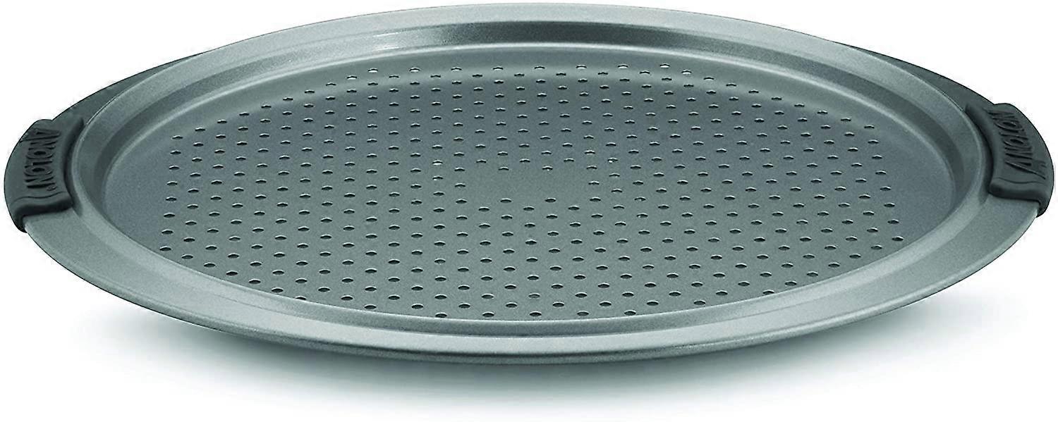 Nonstick Bakeware Pizza Crisper, 13-Inch Round, Grey