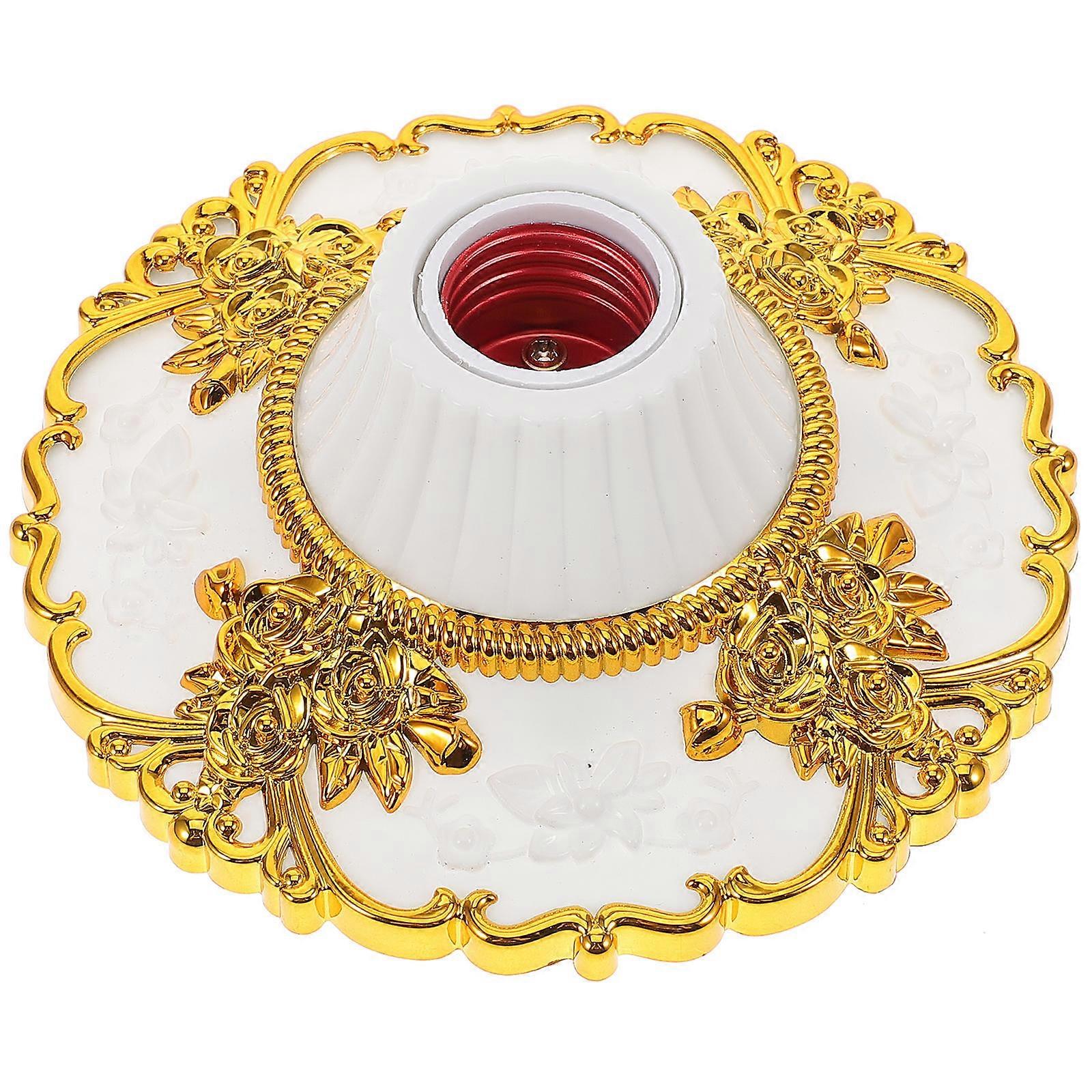 Golden Light Socket for Lamp Repair Supply Home Usage