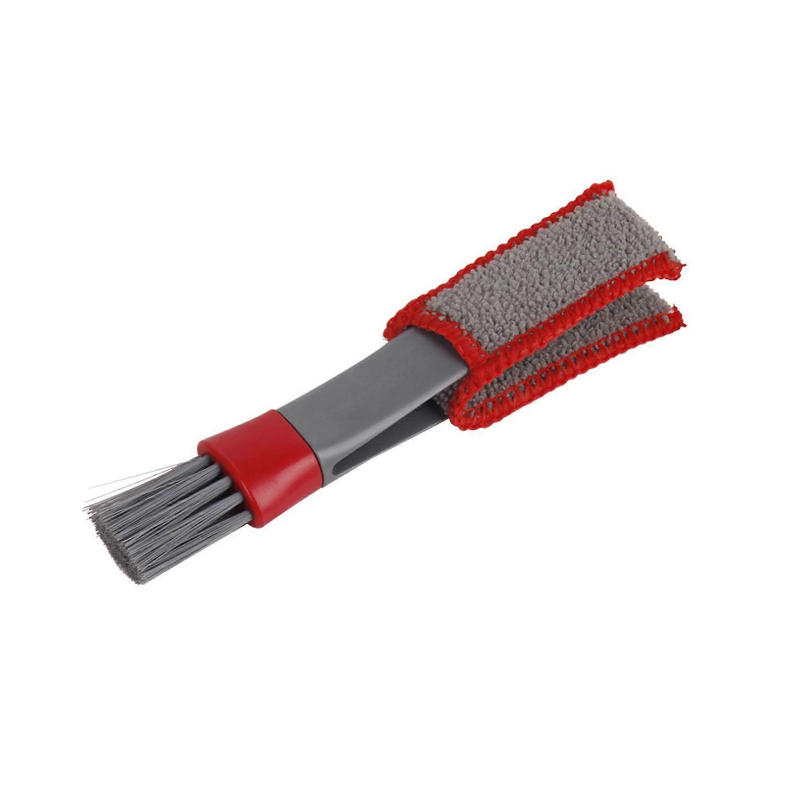 Compact Double Head Car Vent Cleaner Tool Strong ABS Construction Efficient Dust Removal for AC Vents Electronics Blinds Multicolor