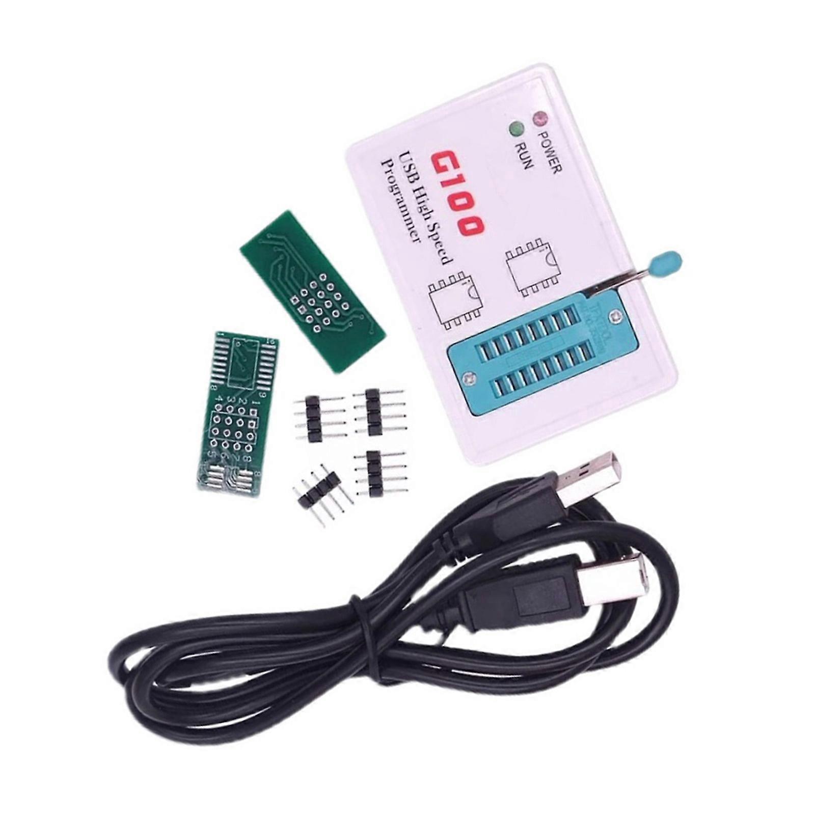G100 Programmer 25SPI FLASH/24/25/95EEPROM Chip BIOS Reader Advanced Processing Unit Write For 3.3V 5V Multicolor