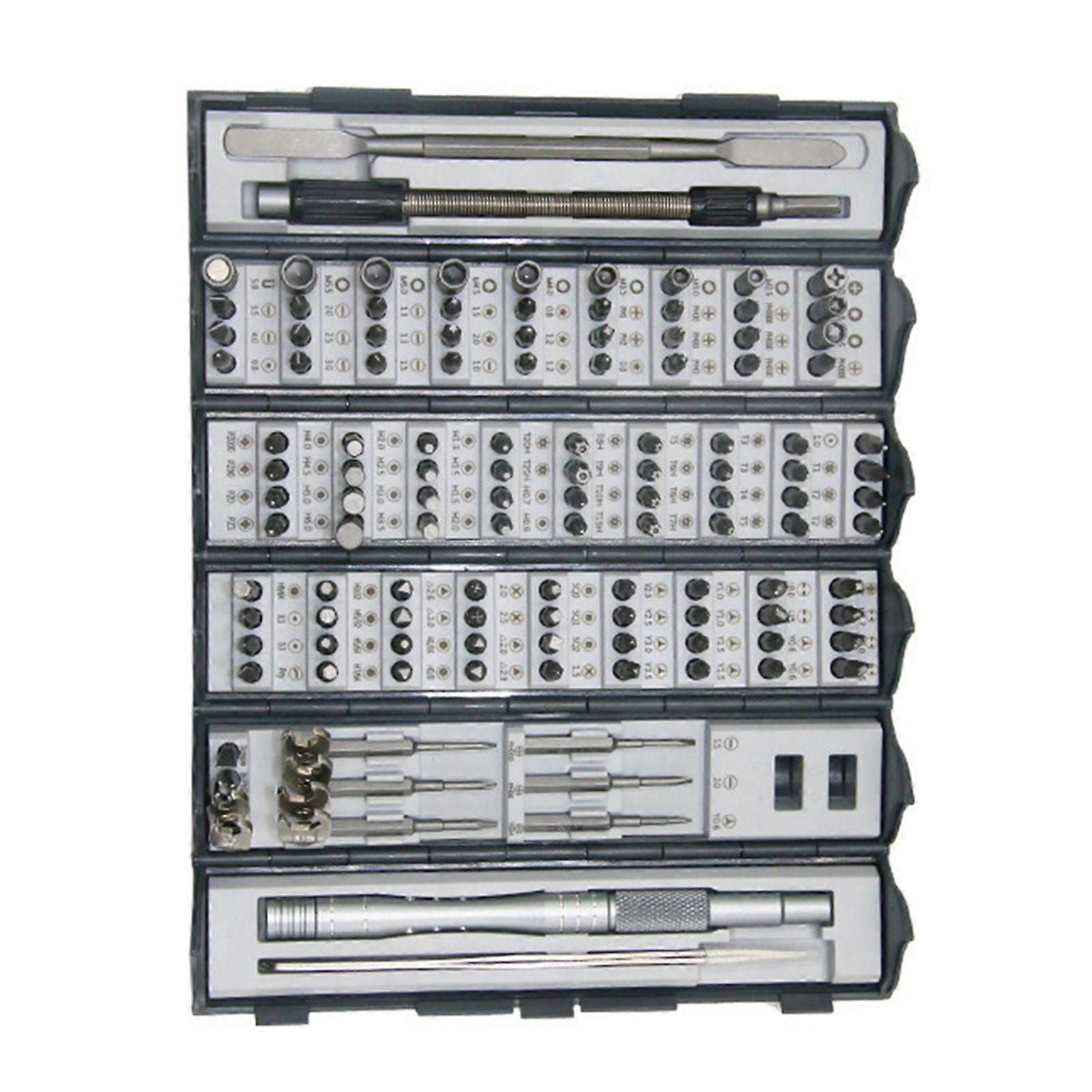 Precise Screwdriver Set 128 in 1 Small Screwdriver Set Magnetic Repair Tool Kit Professional for Electronics Computer Multicolor