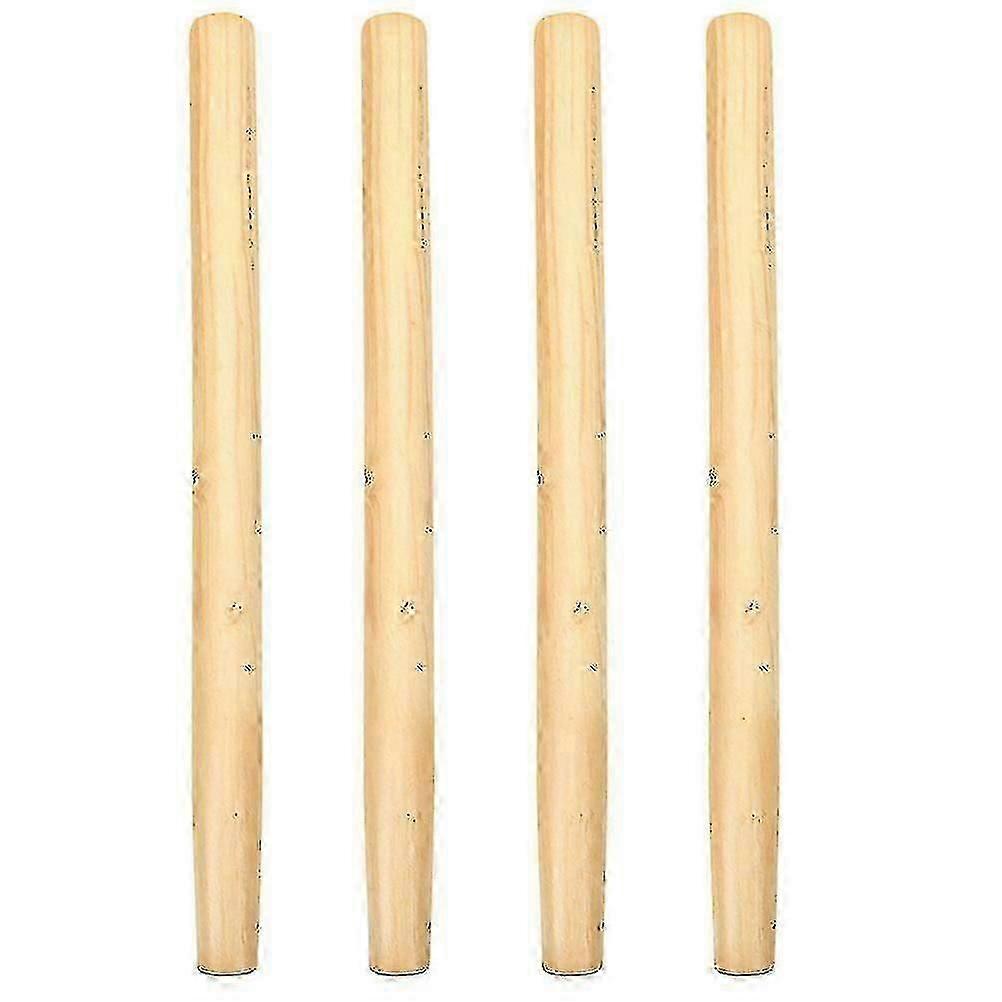 4 قطع مقابض خشبية مقابض الخشب الصلب المناظر الطبيعية أداة استبدال مقابض الخشب