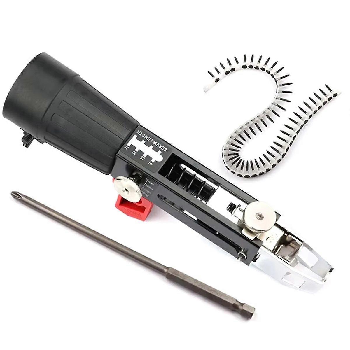 Electric Screw Accessories Set Automatic Nail for Woodworking Decoration Chain-Type Automatic Screwd