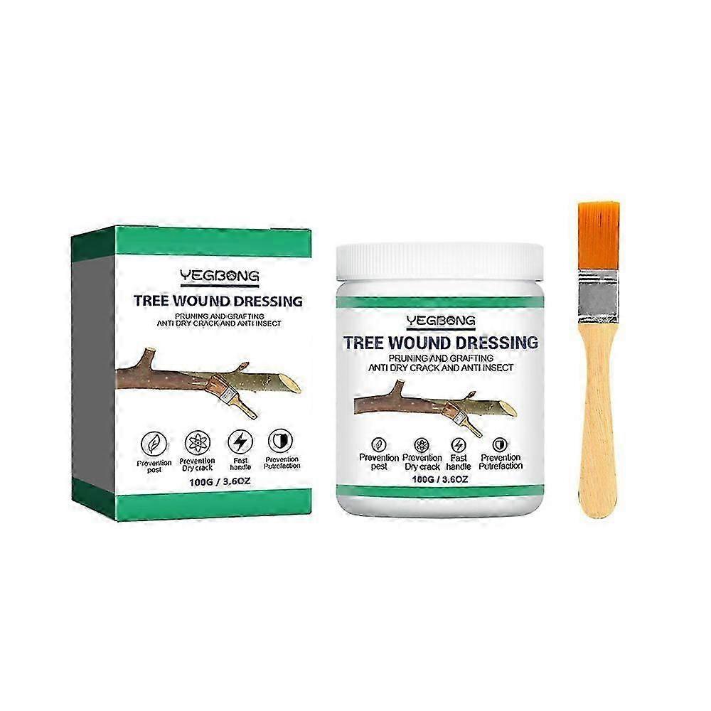 Tree Pruning Sealer | Tree Wound Pruning Sealer Grafting Compound For Plant | 100g Tree Grafting Wax With Brush | Tree Branch Pruning Wound Sealant