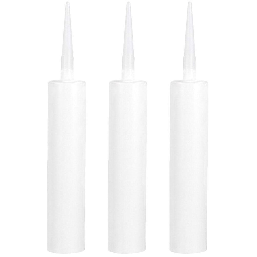 3Pcs Empty Caulking Sealant Tubes Reusable Empty Caulk Tube for Cracks Tiles and Repairs