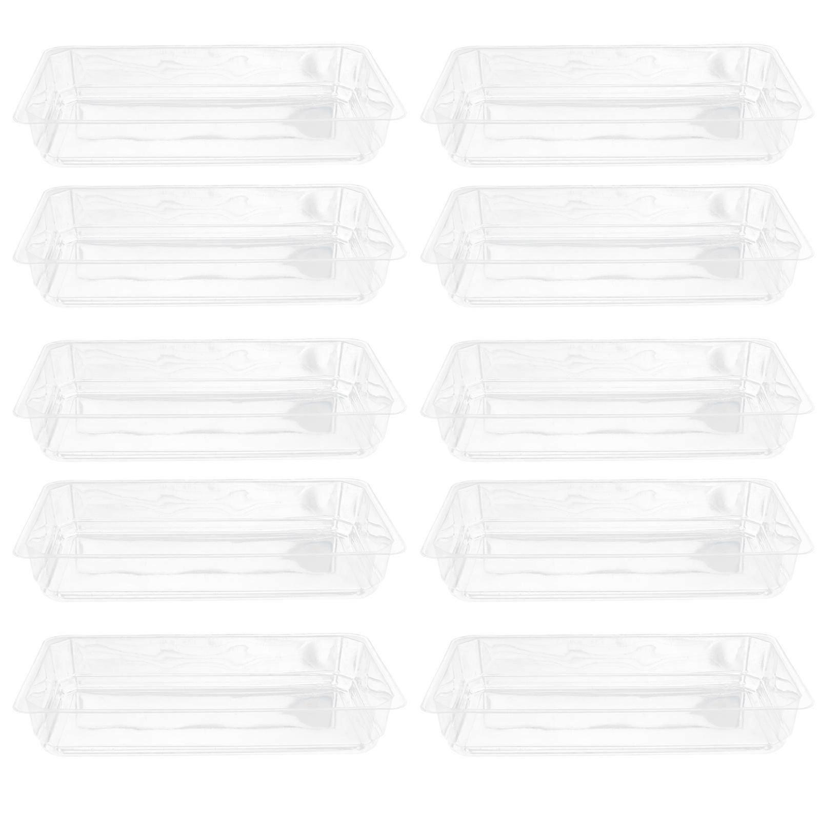 Polycarbonate Food Storage Pan, Clear And Durable Design For Indoor Gardening, Environmentally Friendly Materials, Stackable And Reusable, Non-Slip
