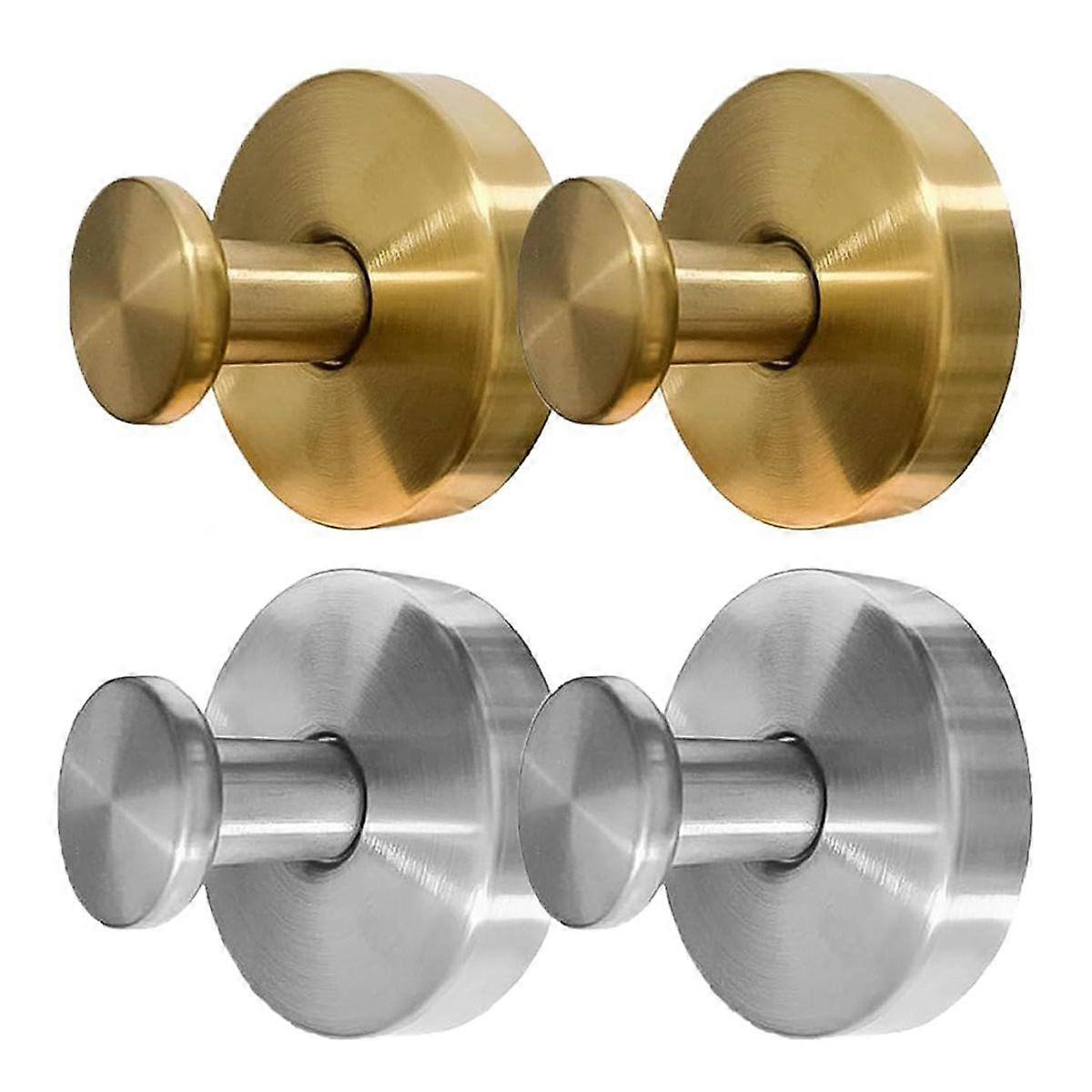 4Pcs Premium No-Drill Suction Cup Hooks for Towels, Wreaths, and More - Versatile and Space-Saving