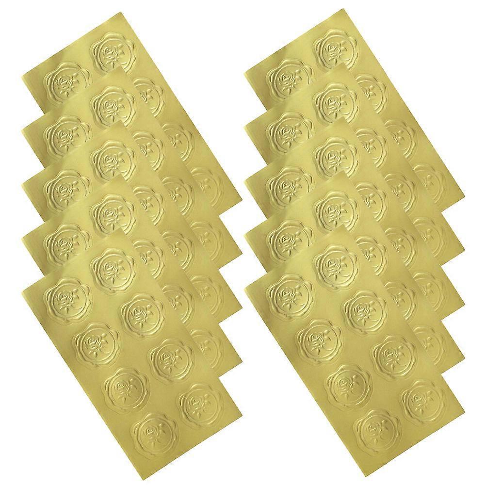 Label Stickers Envelope Sealing No Trace When Removed Rectangular Wedding Party 13X6.5CM 160-Pcs