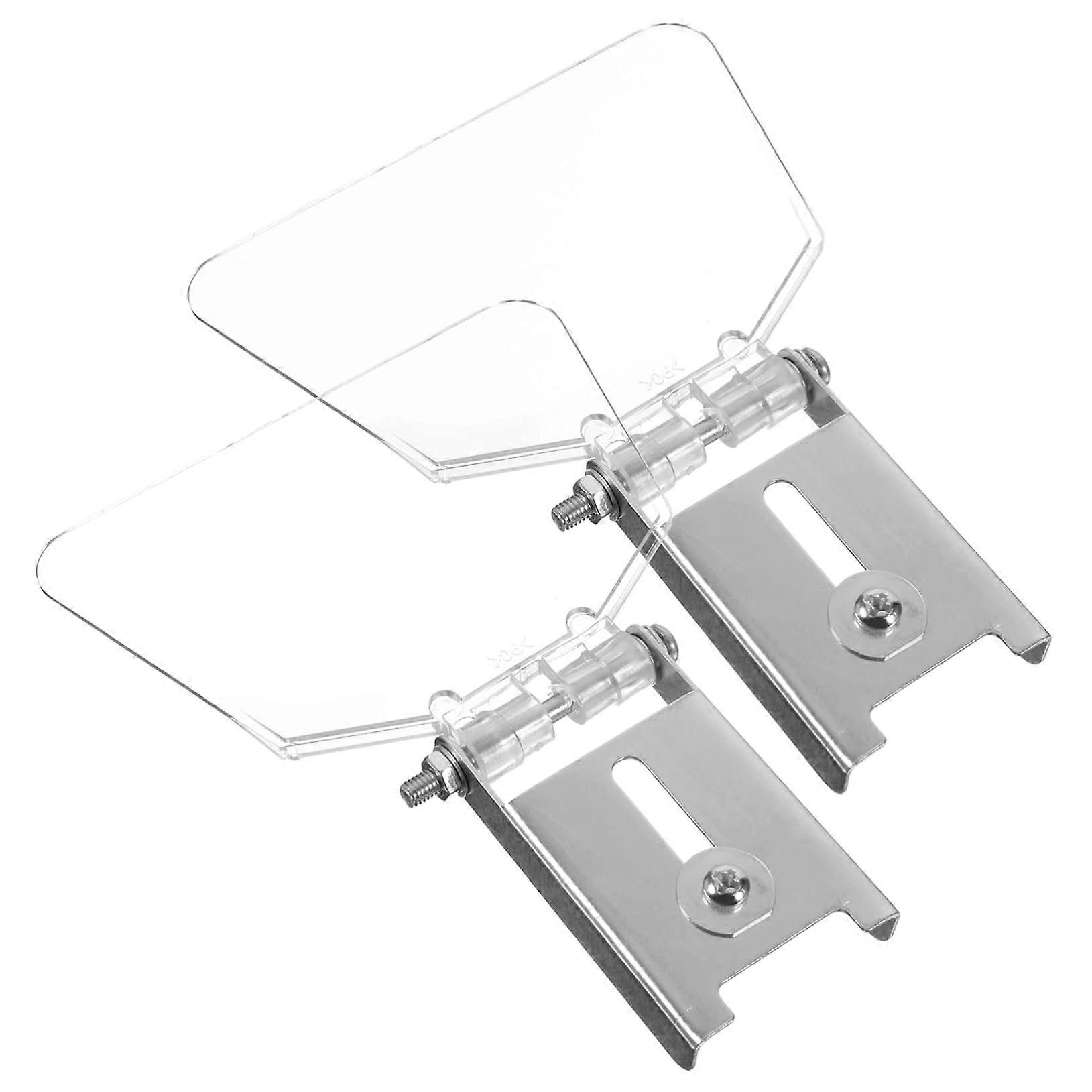 2pcs Bench Grinder Eye Shield Kit Stainless Guard Attachment for Dust Protection and Easy Installation