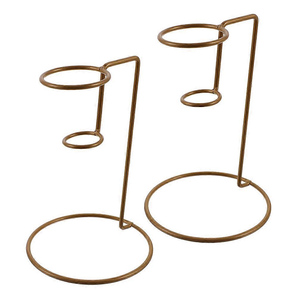 Ice Cream Cone Organizer for Dessert Table Use with 2Pcs Iron Stands