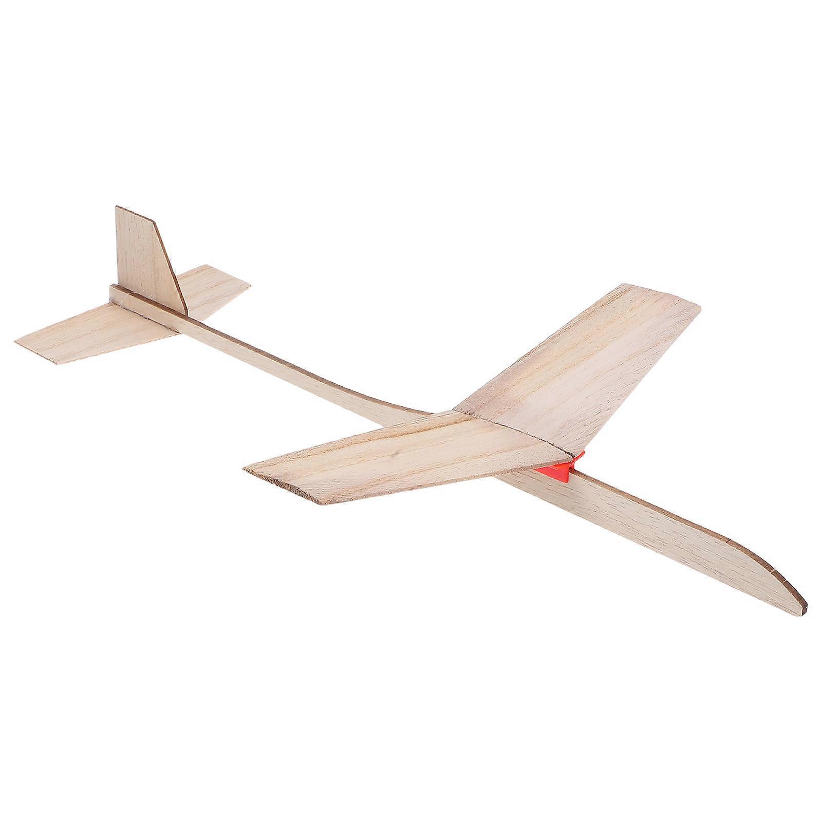 Solid Wood Airplane Model Glider Toy for Kids Creative Project 1Set