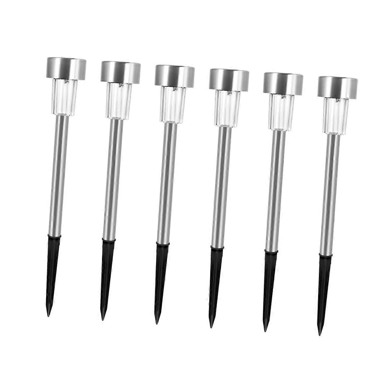 6pcs Solar Garden Lights Waterproof Pathway LED with Fast Charging Panel for Yard and Patio