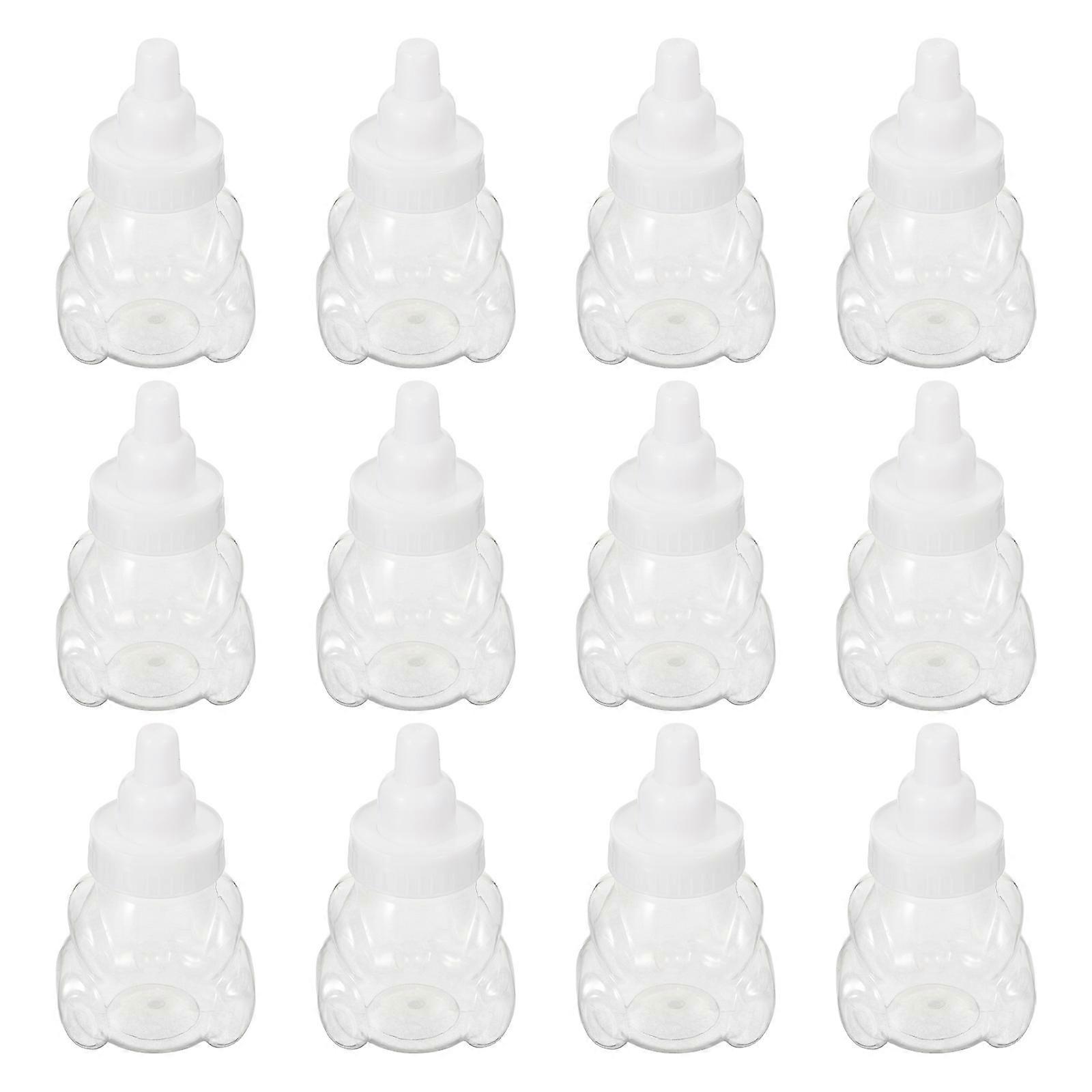 Bear Shaped Candy Packaging Box for Storage Use 12Pcs Plastic Container