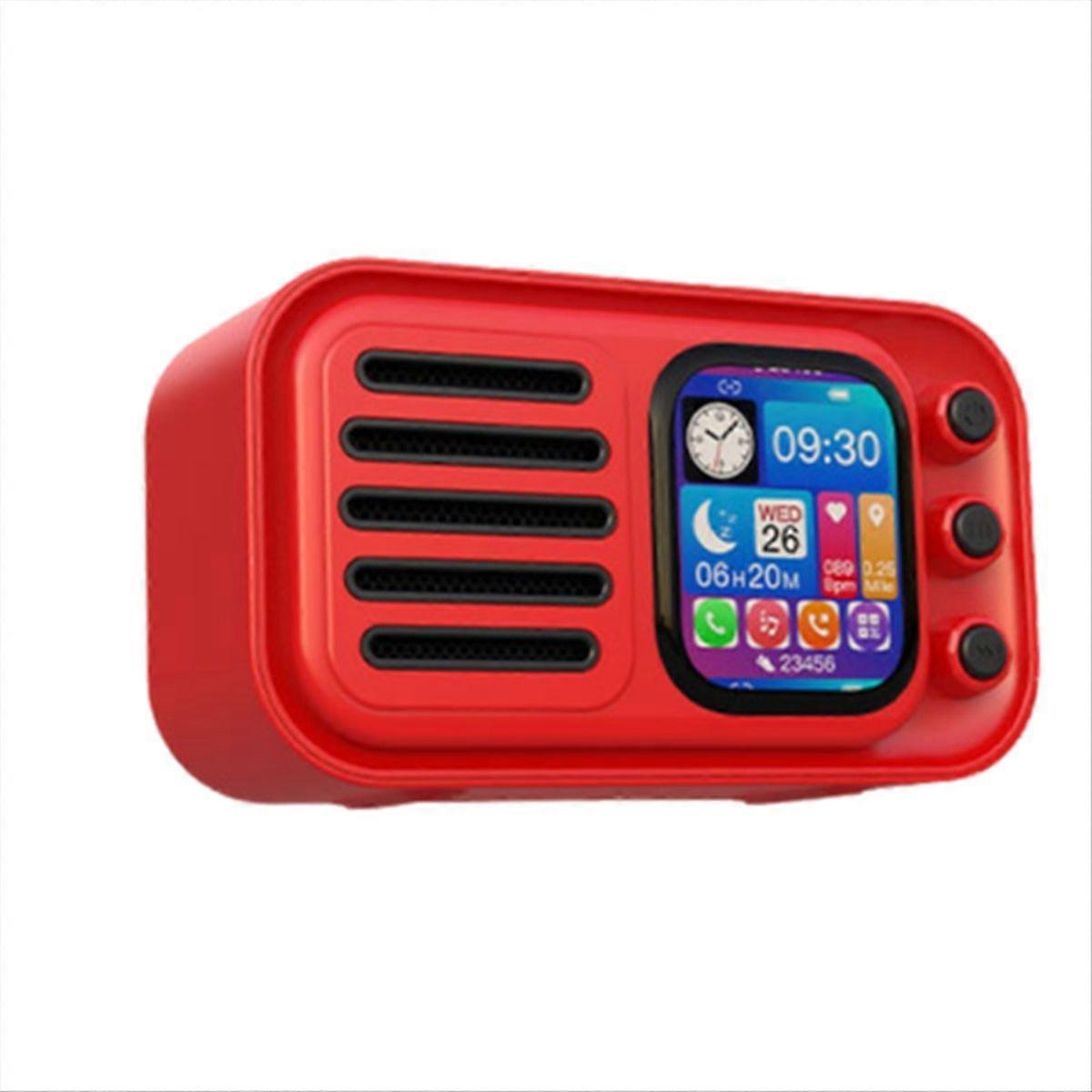HiFi Wireless Bluetooth Speakers Retro Portable Touch Screen,A