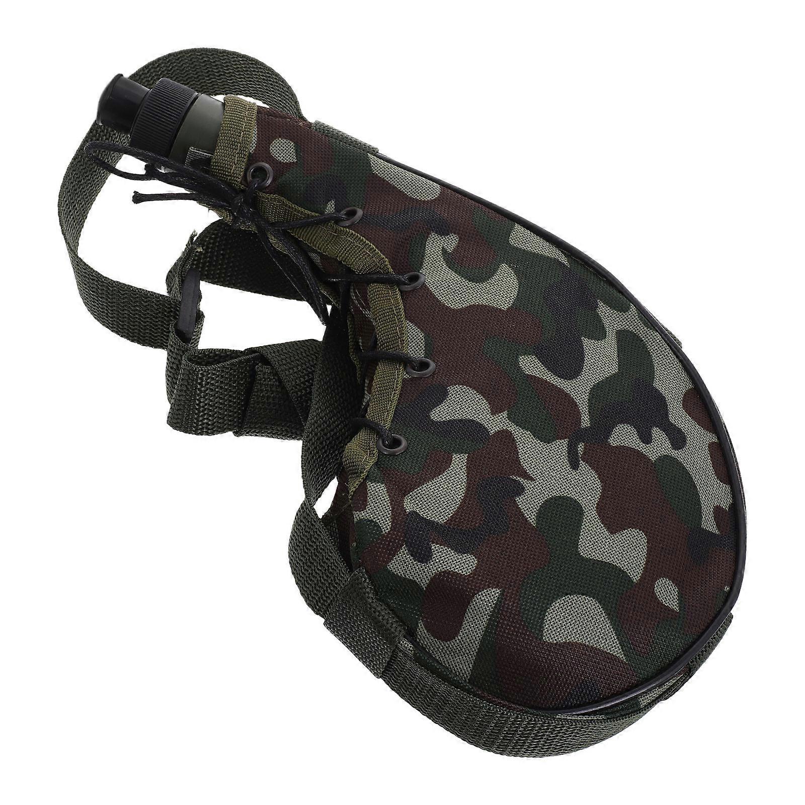 Durable Water Bottle With Waist Design For Outdoor Activities Featuring Camouflage Pattern And Ergonomic Carrying 1Set