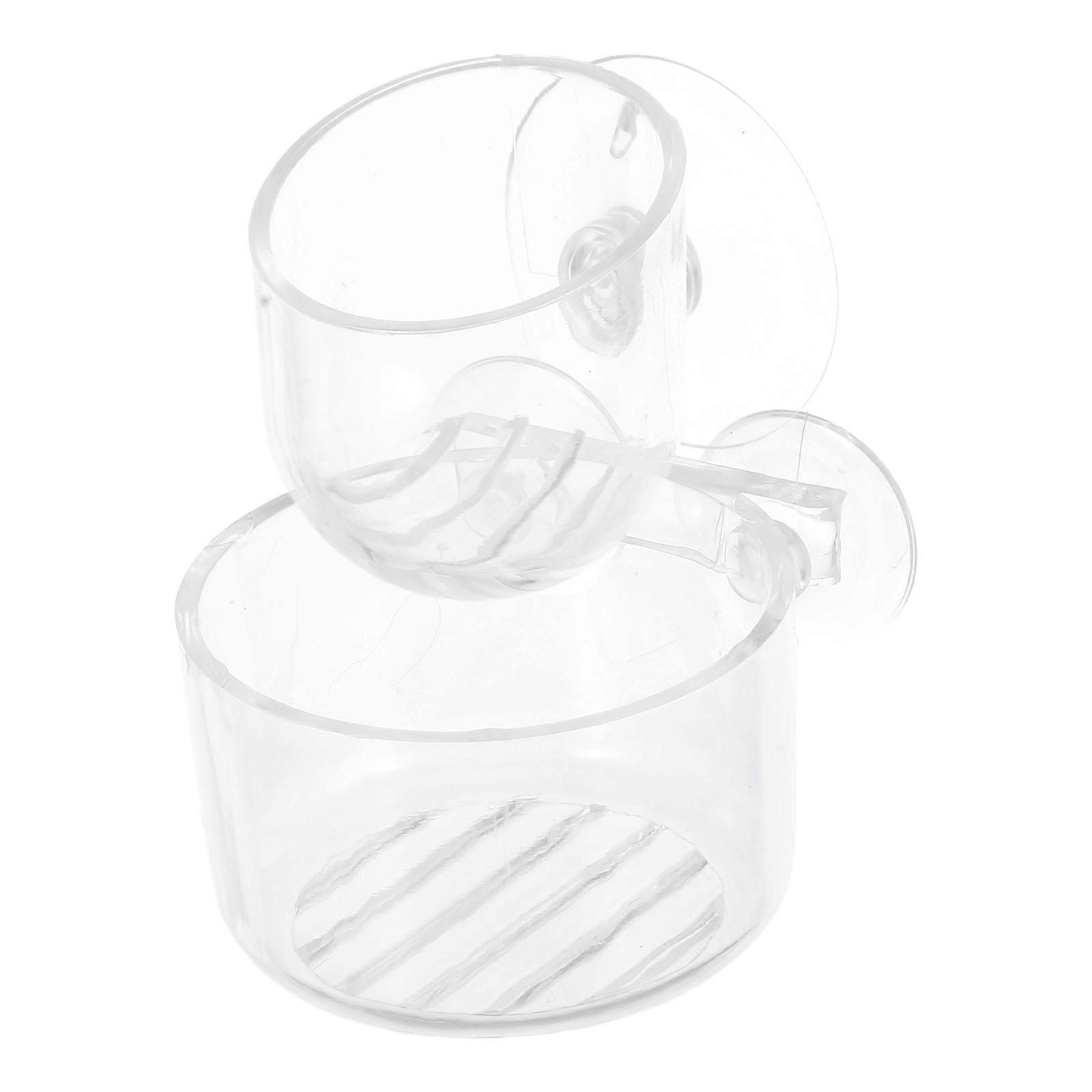 Water Aquarium Feeder Red Worm Feeder Cup Floating Design 2Pcs