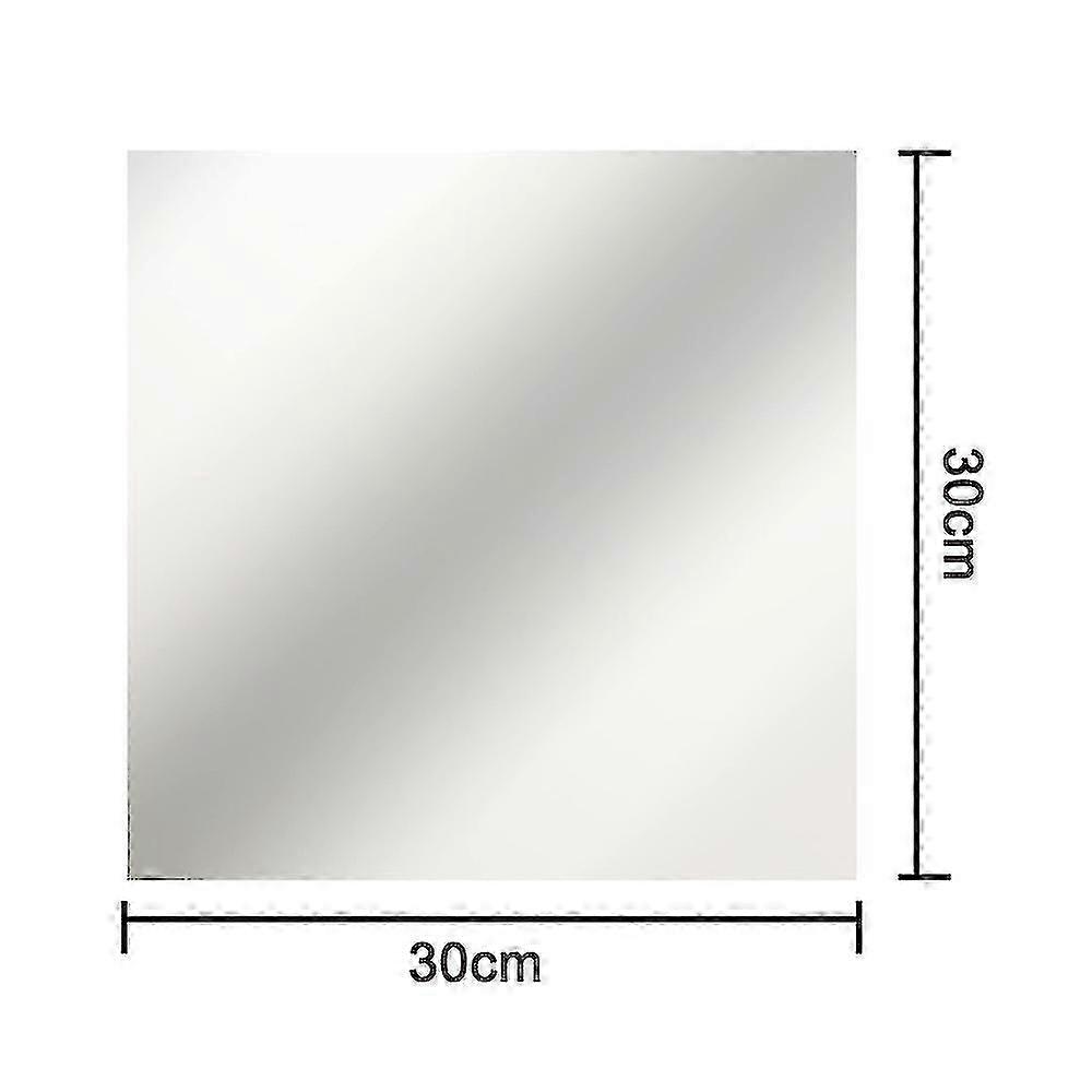 Self Adhesive Mirror Tiles Wall Mirrors Glass Square 9pcs