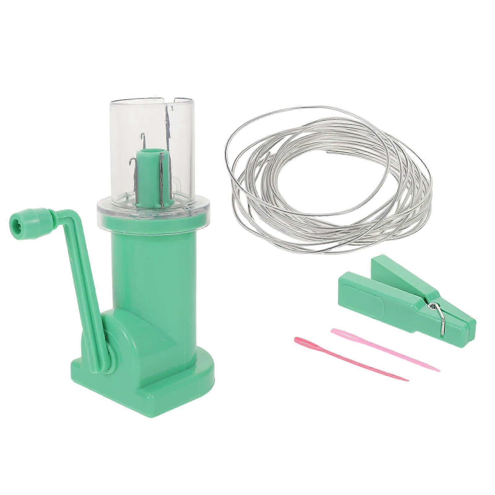 Easy Hand Spool Knitter for DIY Crafting Multi Colored Wire and Plastic Portable Mini Weaving Machine