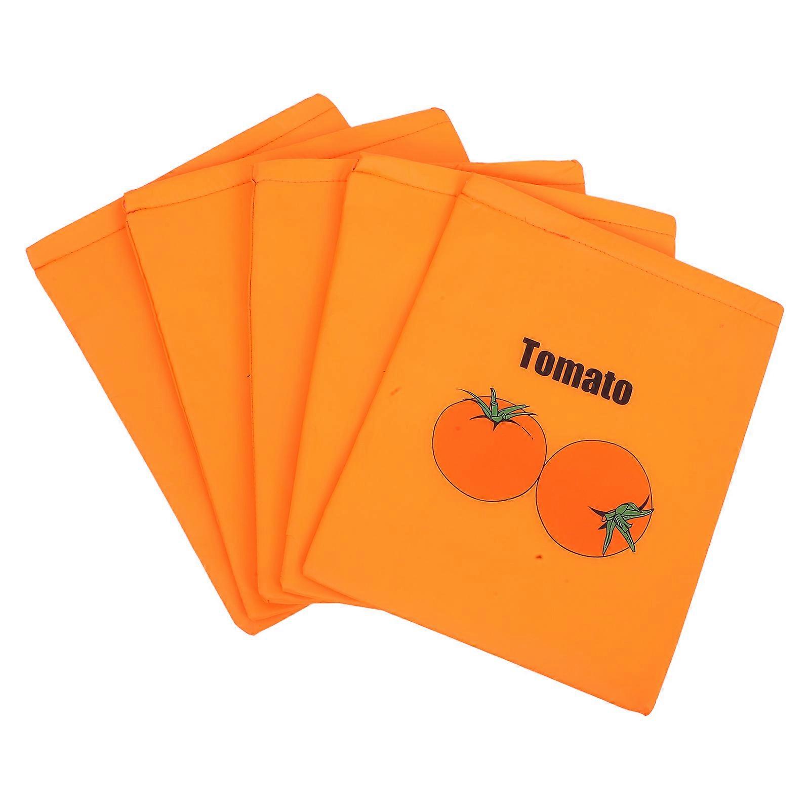 Fruit Preservation Insulated Thermal Bag for Storage 5Pcs Orange