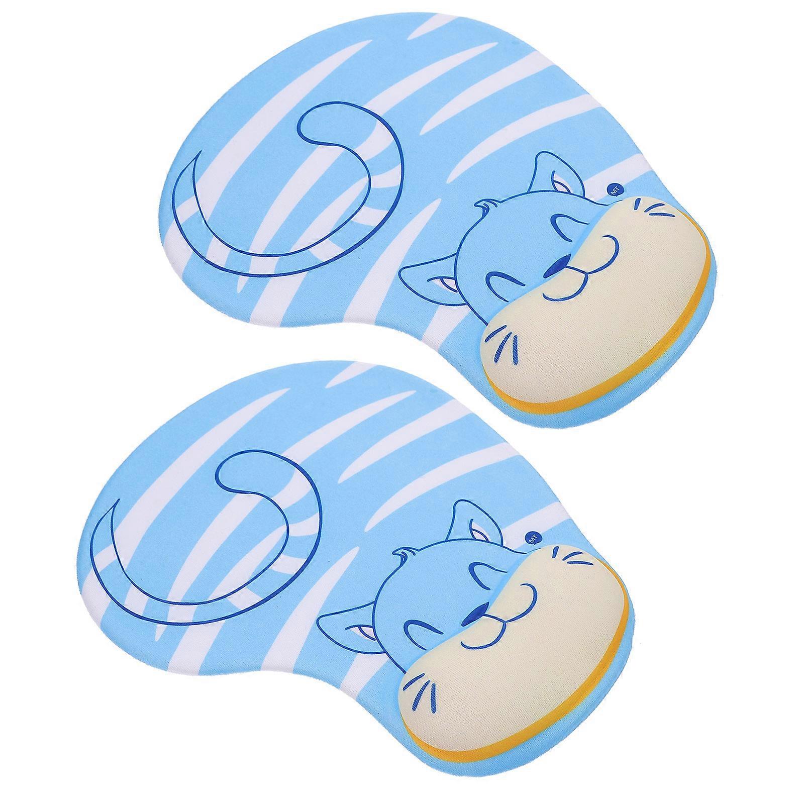 Computer Mouse Mats Silicone Mouse Mat for Wrist Rest Support 4Pcs