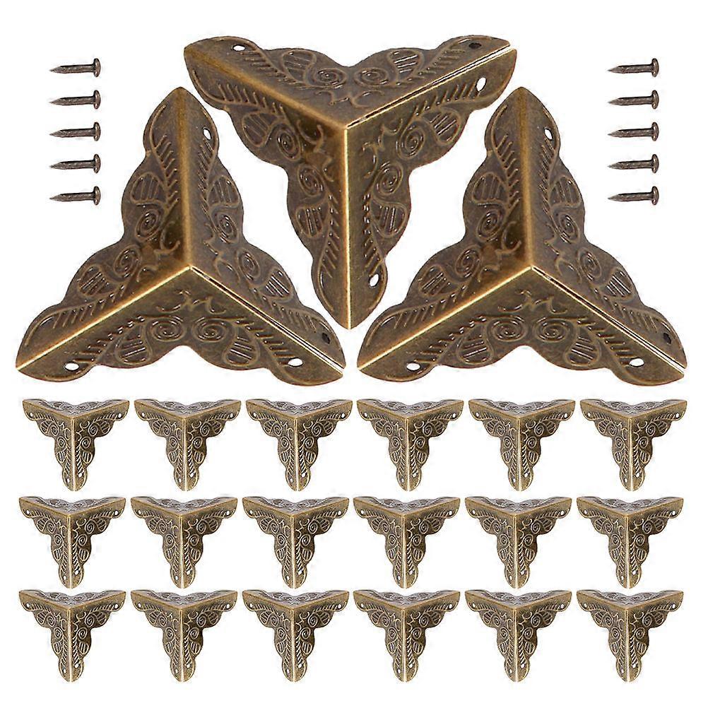 Brown Iron Furniture Corner Protector for Decorative Use 40Pcs Set