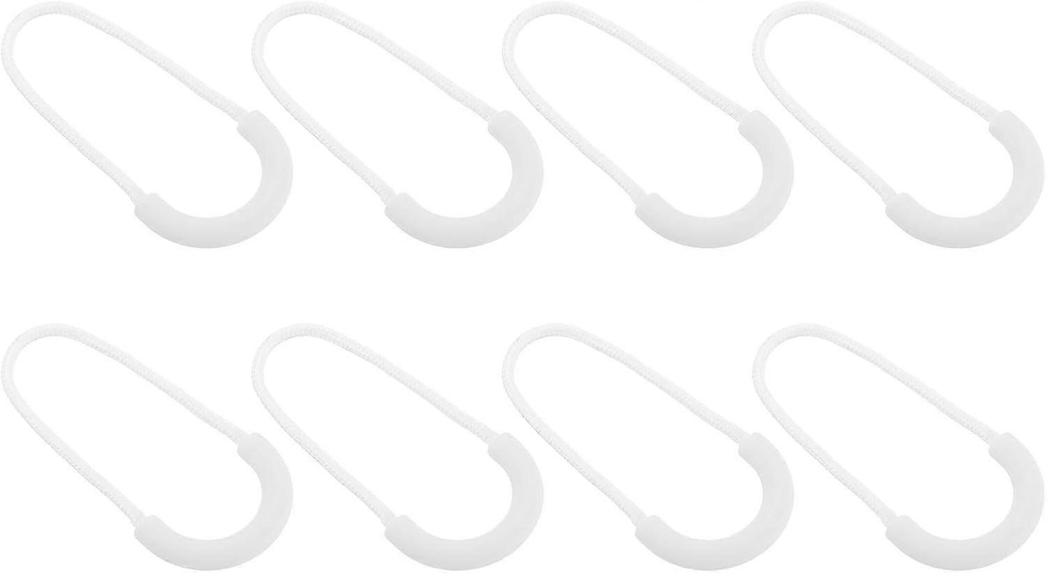 16Pcs Zipper Pulls Replacement, U-Shape Zipper Pull Cord Extender, Fix Tab Tag