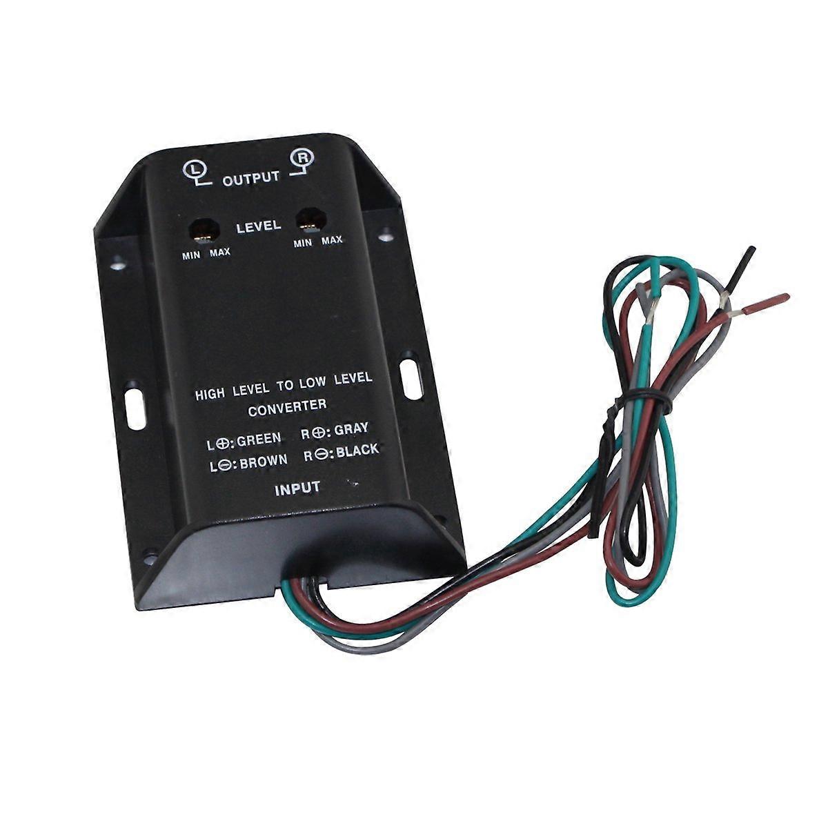 Line Level Converter for Car Audio  to Low with SpeakertoRCA Conversion and Noise Reduction