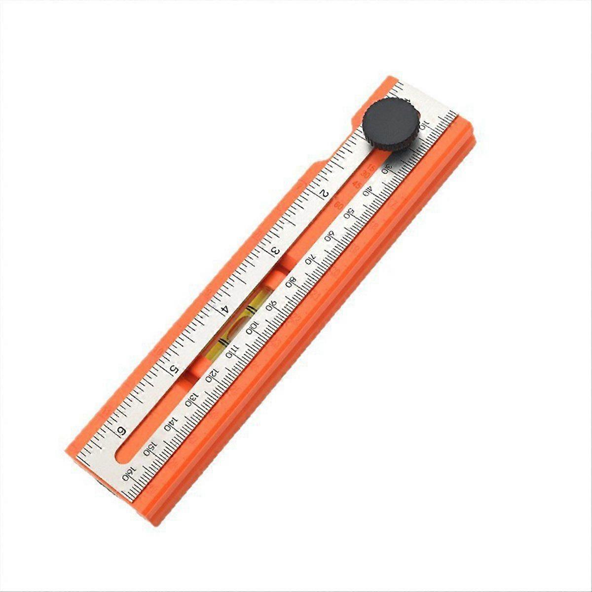 Foldable Depth Measuring Ruler Woodworking Multi-Angle Marking Ruler Adjustable Positioning Scribing Protractor Tools