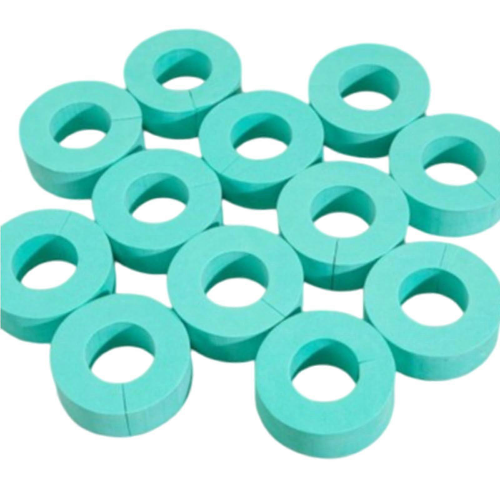 12PCS Heatless Hair Curlers Sponge CShape Rollers for Long Hair Reusable No Heat Styling Green