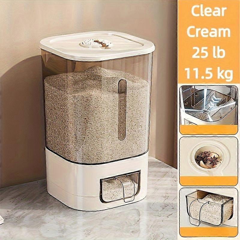 Automatic Rice Dispenser Insect-Proof Sealed Grain Storage Dispenser Keep Dry Fresh Kitchen Grain Container