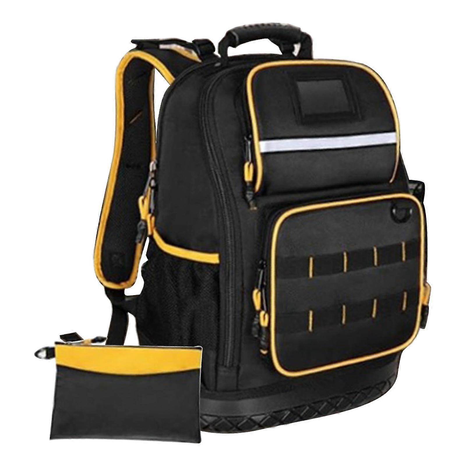 Electrician Tool Backpack Heavy Duty Oxford Bag Large Capacity MultiPocket Design for Technicians
