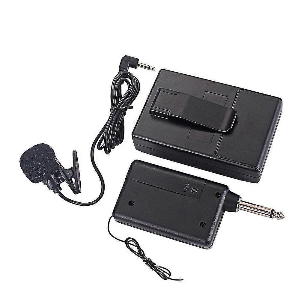 Wireless Receiver Lapel Collar Clip Mini Mic System Microphone