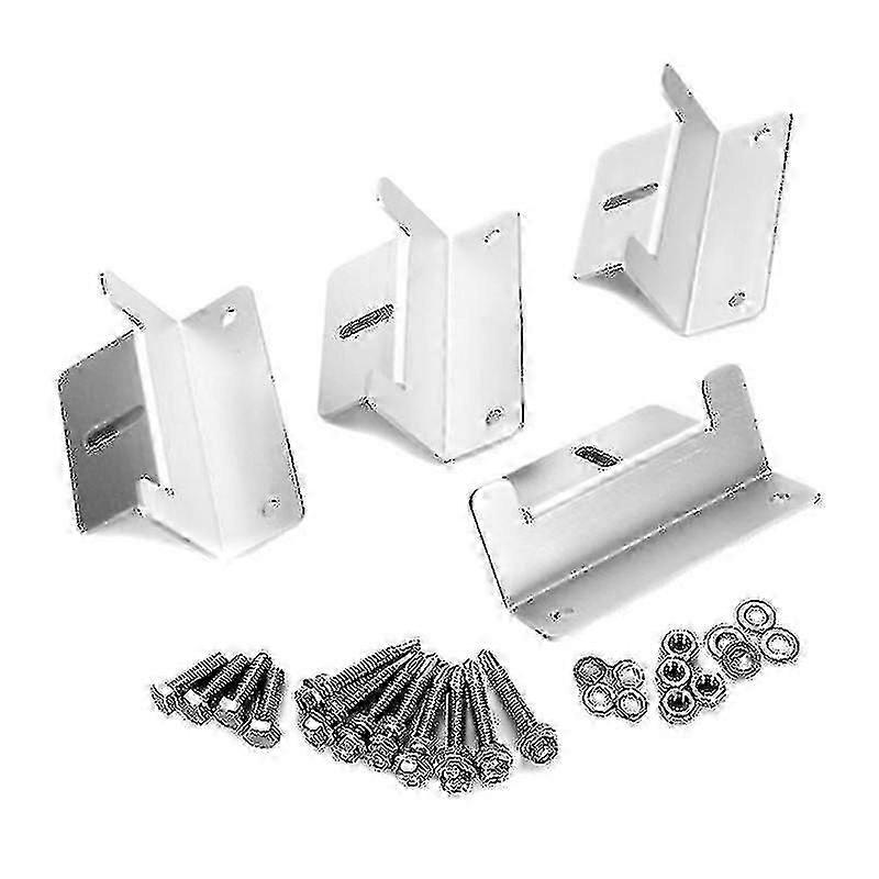 4 Pcs Aluminium Alloy Z Shape Brackets Solar Panel Mounting Brackets Set