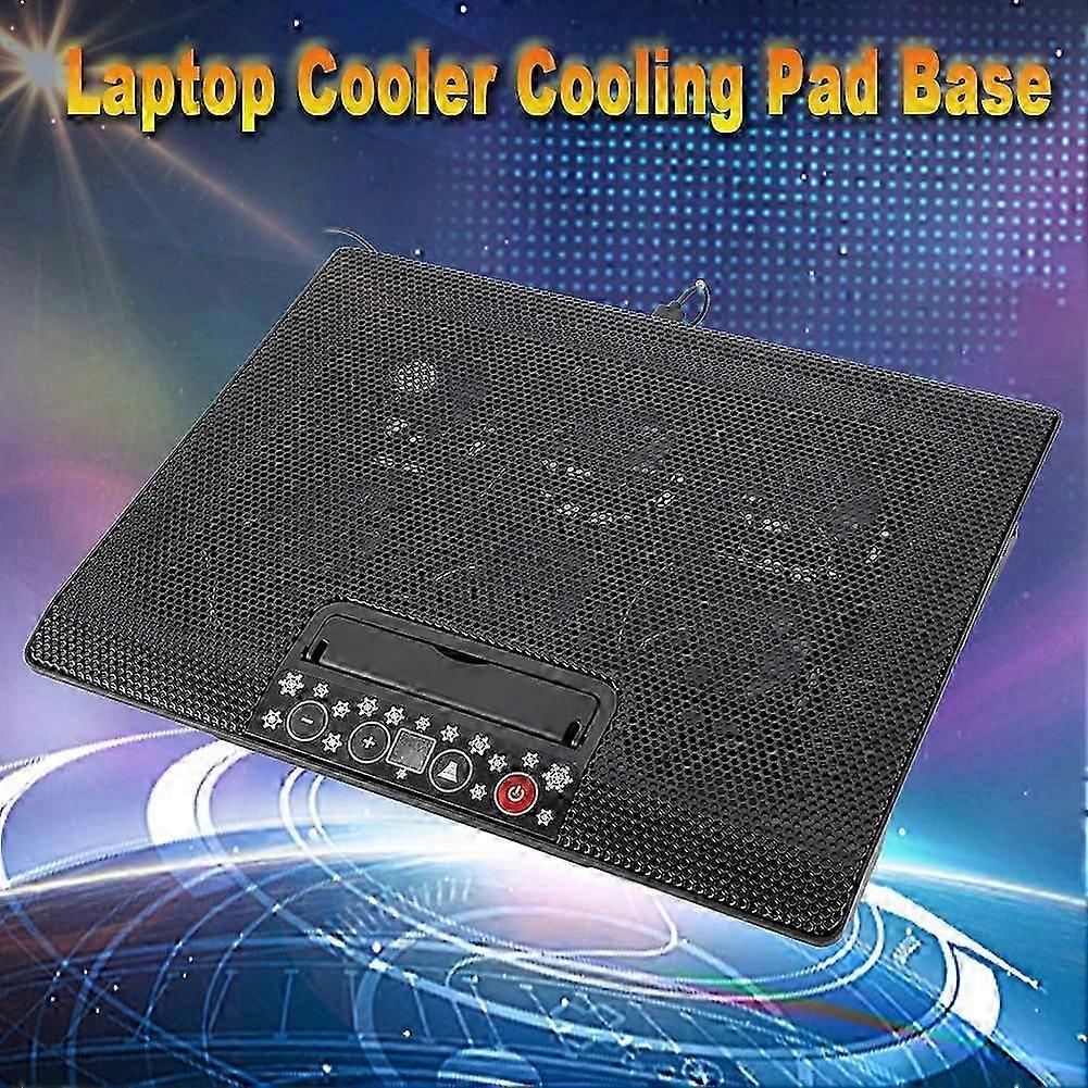 Laptop Cooler Cooling Pad Base USB 6 Fans Adjustable Angle Mounts Stand 17 or Below Notebook